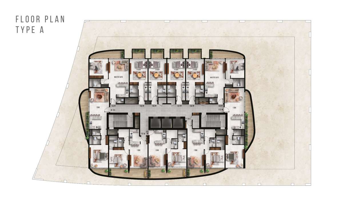 TYPE A - TYPICAL FLOOR PLANS-WESTWOOD GRANDE